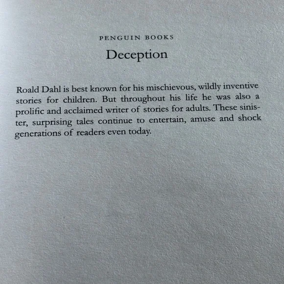Deception by Ronald Dahl - Picture 4 of 6